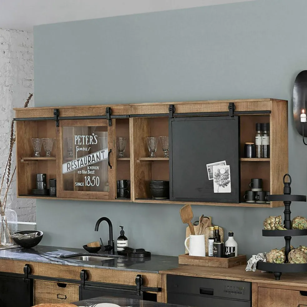 Lot de 2 meubles hauts Oakland