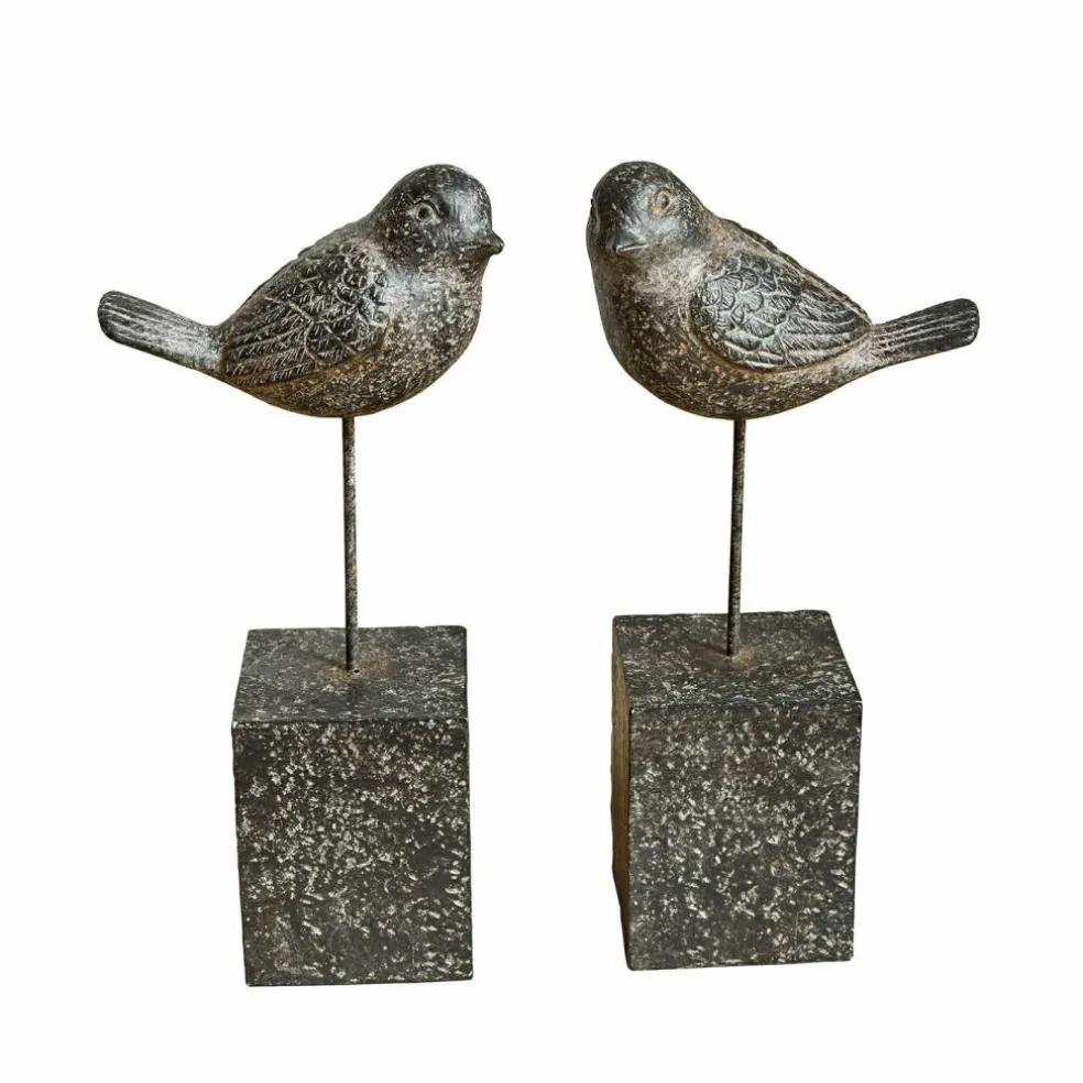 Lot de 2 oiseaux décoratifs Juxivel