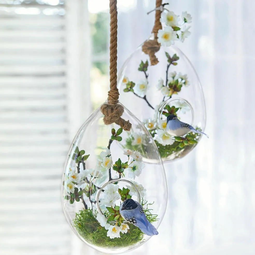 Lot de 2 oiseaux décoratifs Penelopé