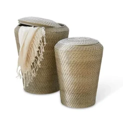 Lot de 2 paniers à linge Nora