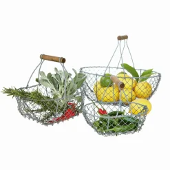 Lot de 3 paniers en grillage Baker