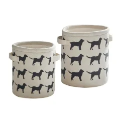 Lot de 2 paniers pour animaux Pawelino