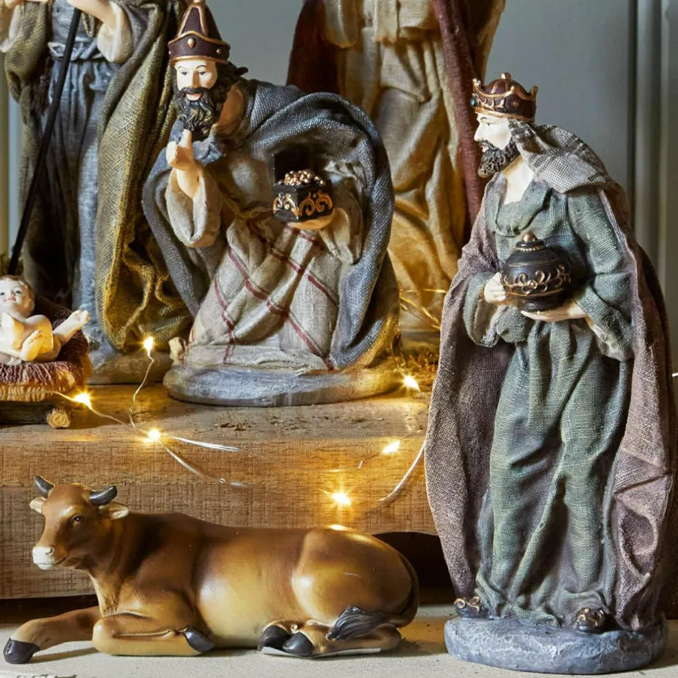 Lot de 11 personnages de crèche Luniva