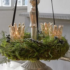 Lot de 4 photophores à piquer Melina