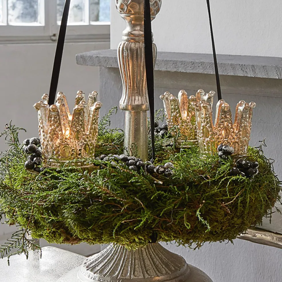 Lot de 4 photophores à piquer Melina