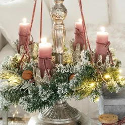 Lot de 4 photophores à piquer Melina