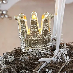 Lot de 4 photophores à piquer Melina