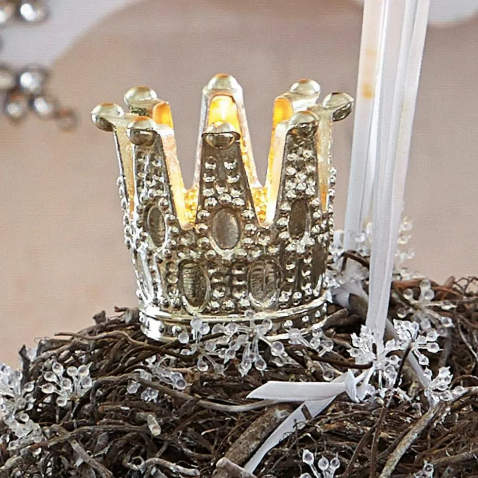 Lot de 4 photophores à piquer Melina