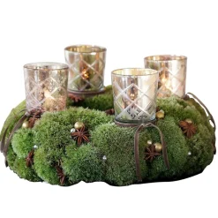 Lot de 4 photophores à piquer Clara