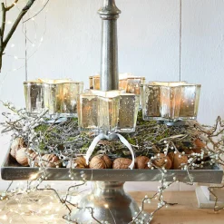 Lot de 4 photophores à piquer Bernice