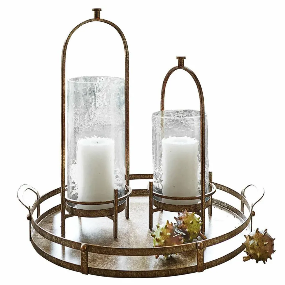 Lot de 2 photophores Aquivar