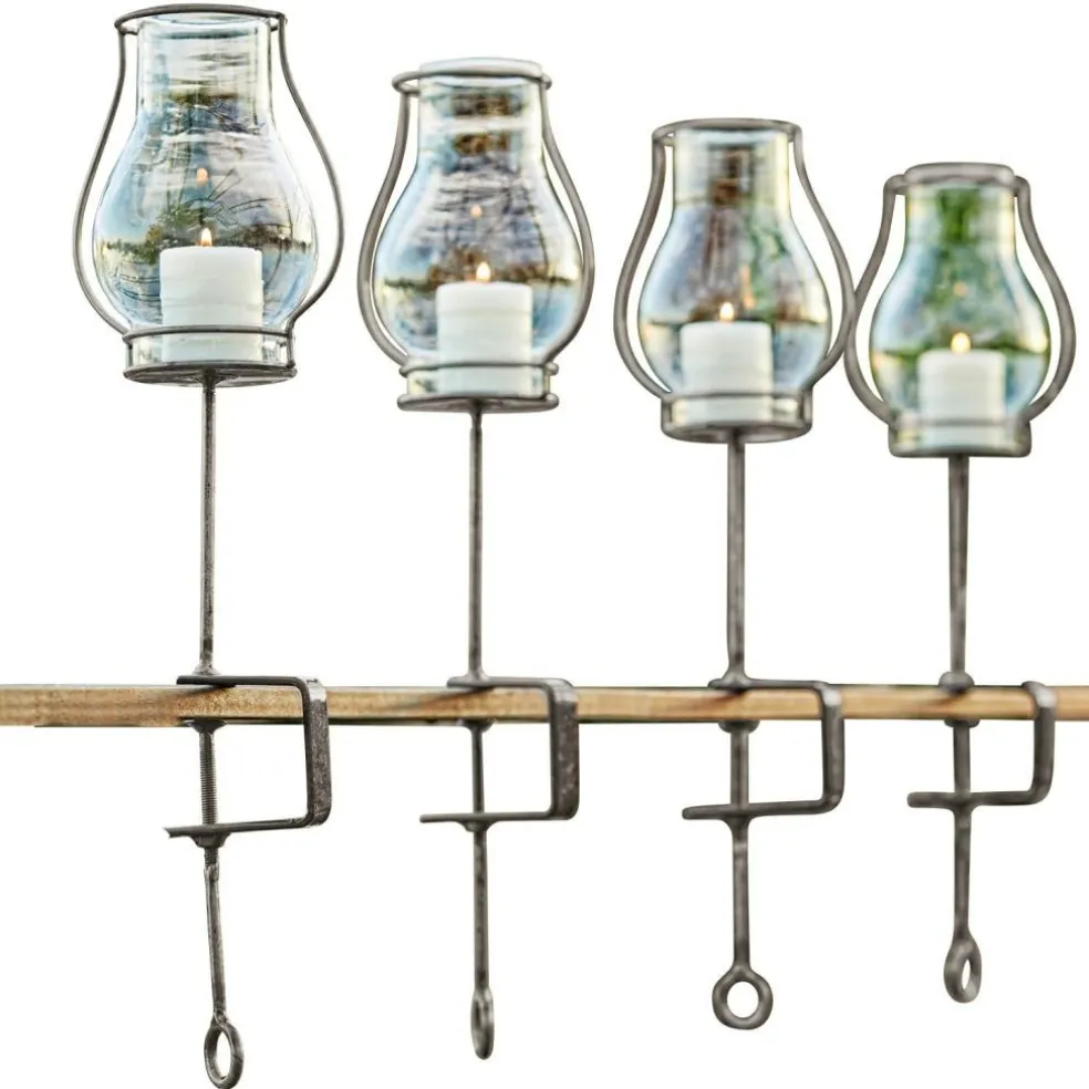 Lot de 4 photophores Calindra