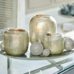 Lot de 3 photophores Clioneth