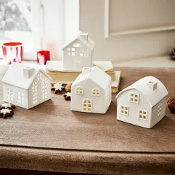 Lot de 4 photophores Country