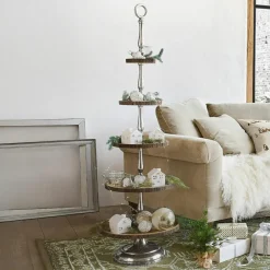 Lot de 4 photophores Country