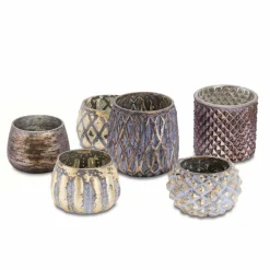 Lot de 6 photophores Fajolle