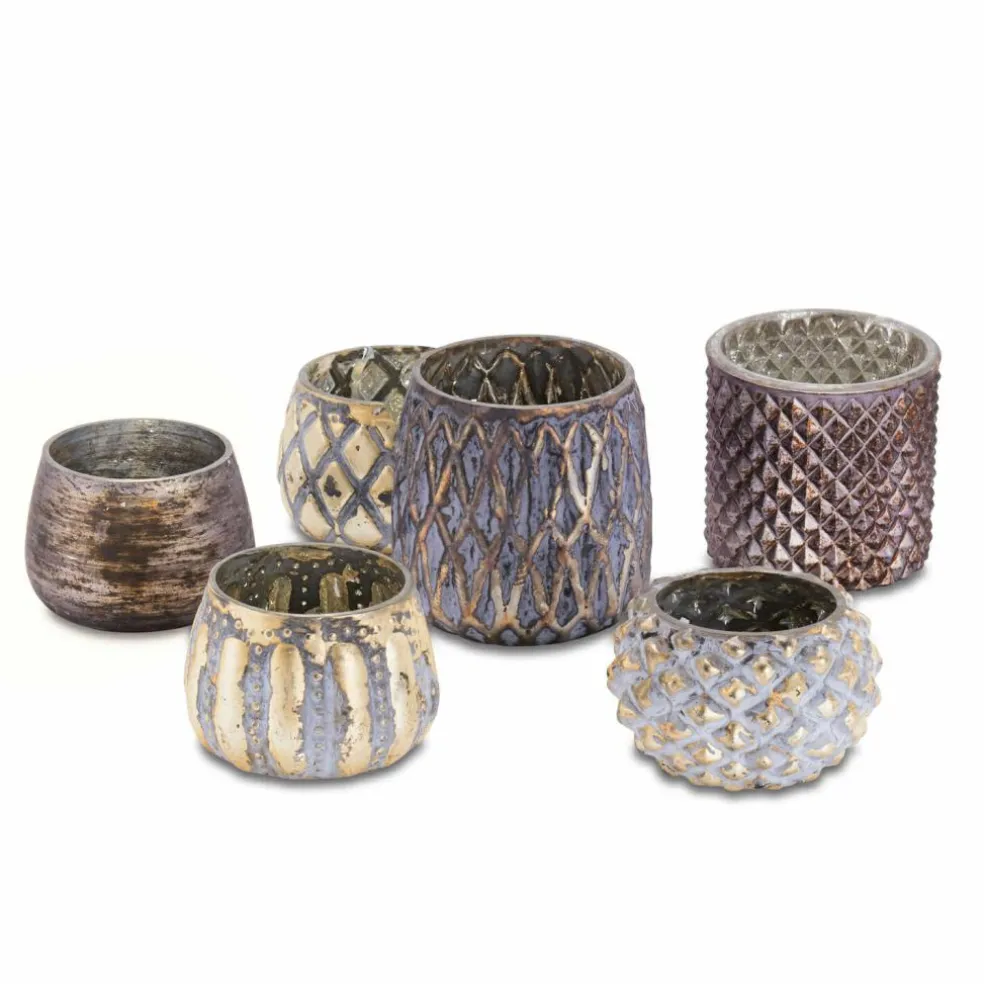 Lot de 6 photophores Fajolle