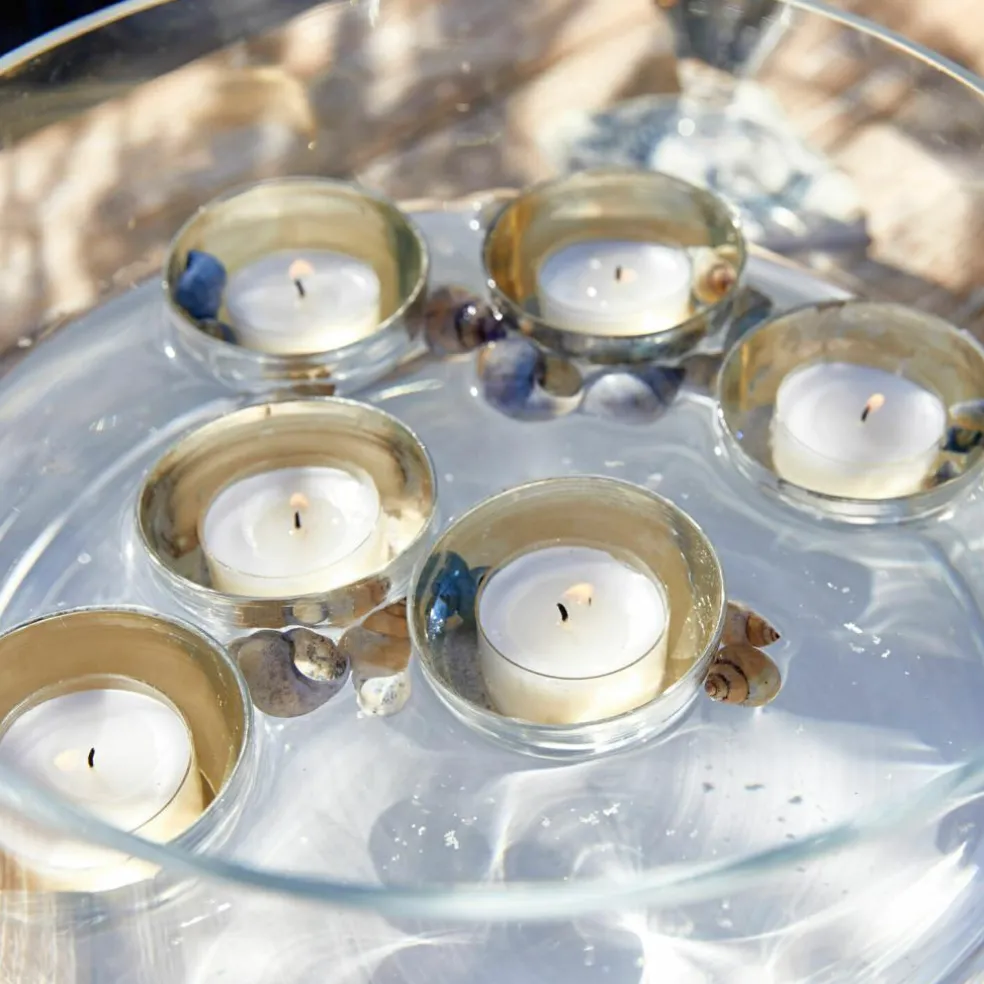 Lot de 6 photophores flottants Adelia