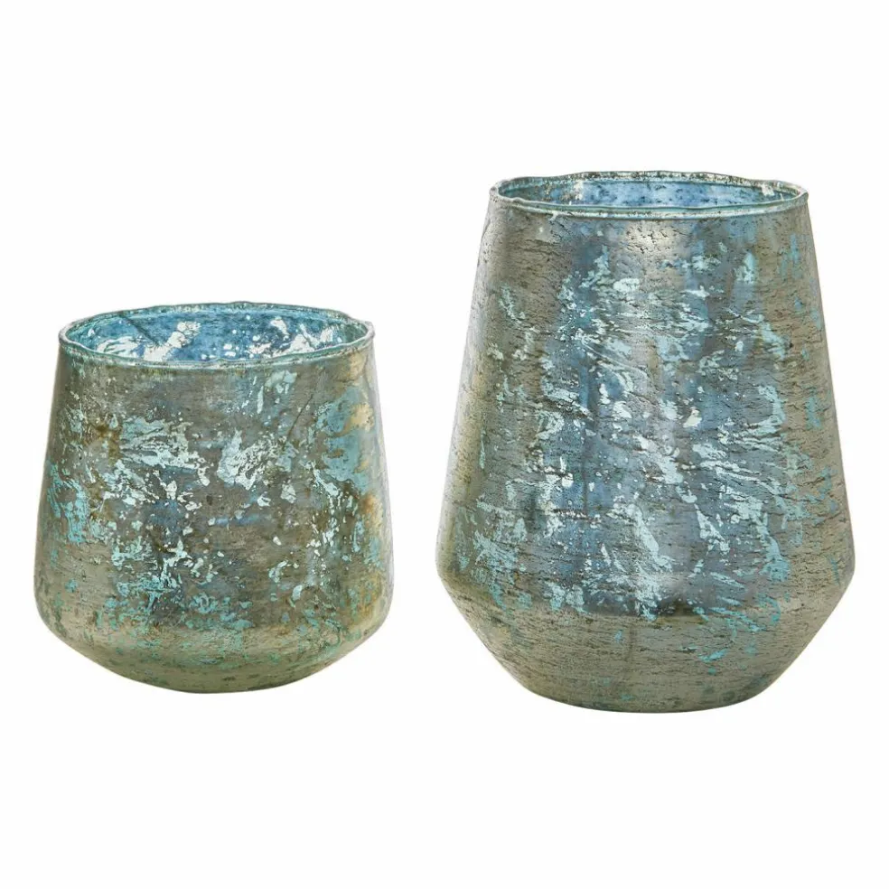 Lot de 2 photophores Gare