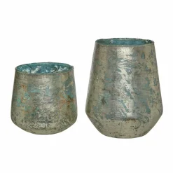 Lot de 2 photophores Gare