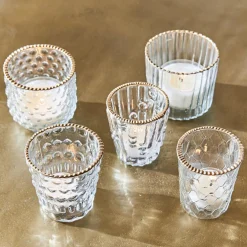 Lot de 5 photophores Jarnac