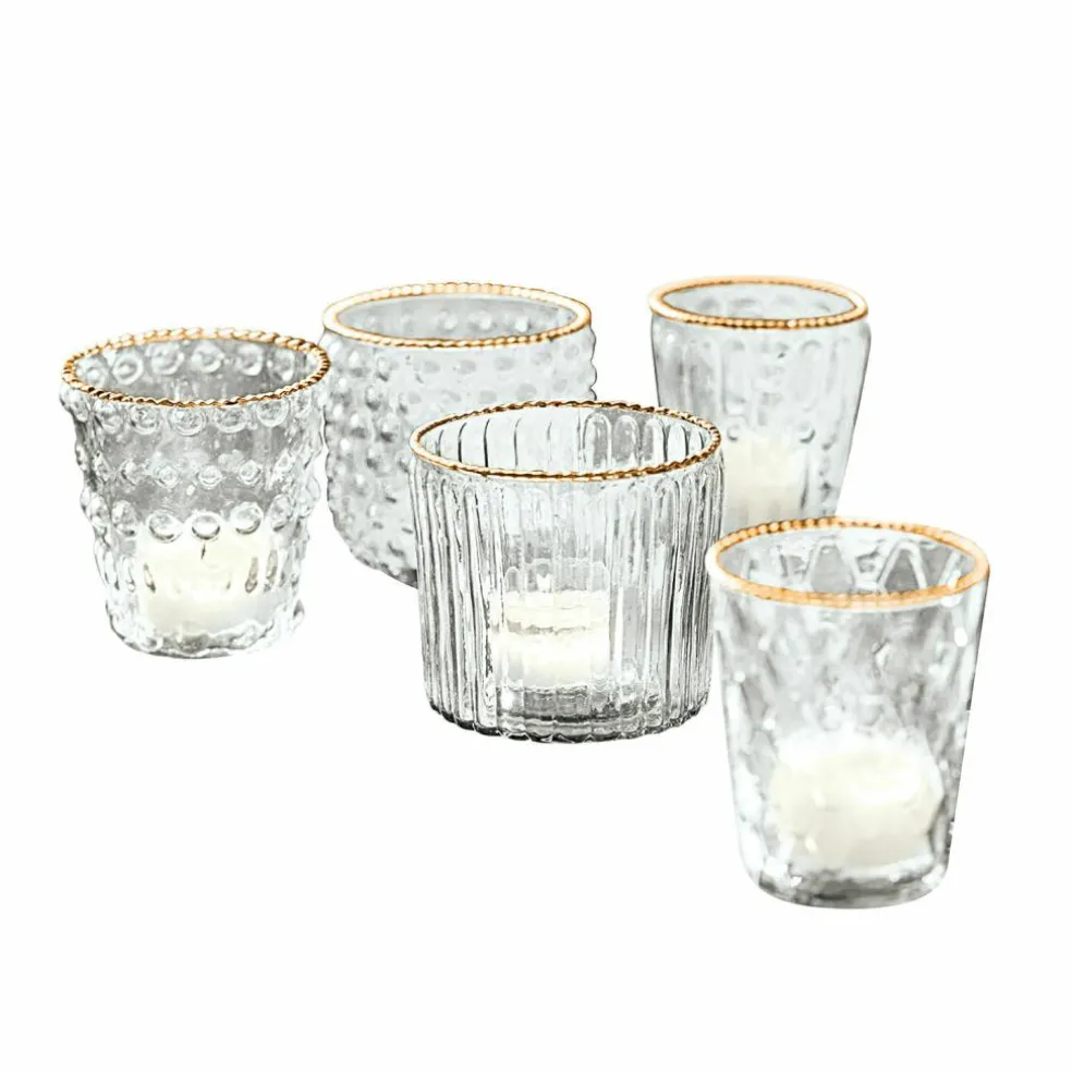 Lot de 5 photophores Jarnac