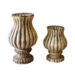 Lot de 2 photophores Lunagh