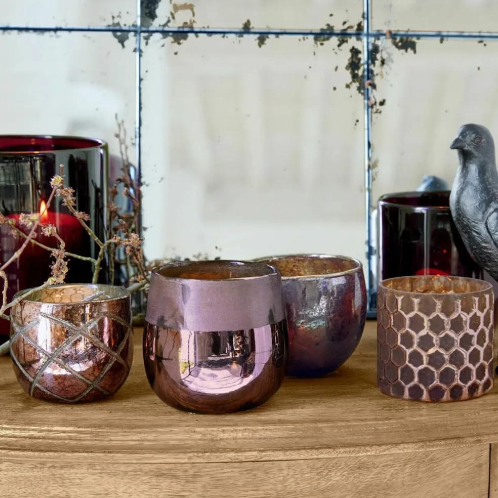 Lot de 4 photophores Marine