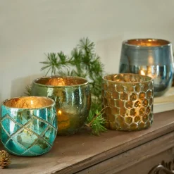 Lot de 4 photophores Marine