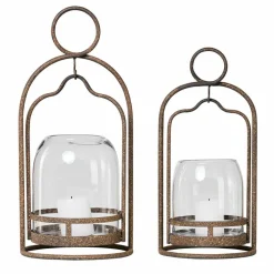 Lot de 2 photophores Émilisse