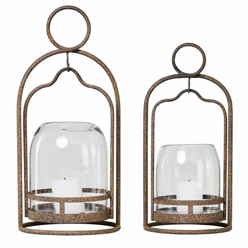 Lot de 2 photophores Émilisse