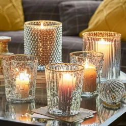 Lot de 5 photophores Rosienne