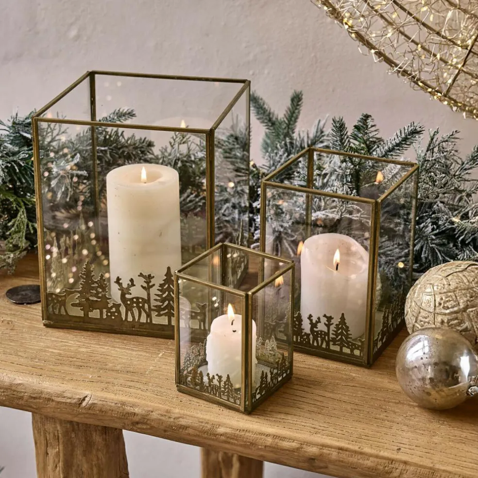 Lot de 3 photophores Solenda