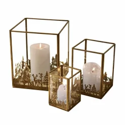 Lot de 3 photophores Solenda