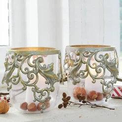 Lot de 2 photophores Sundini