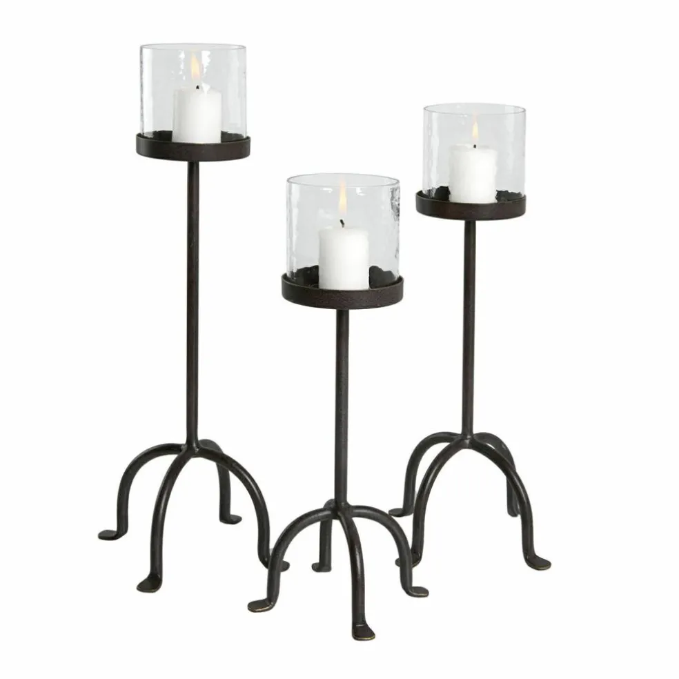 Lot de 3 photophores Tanbira