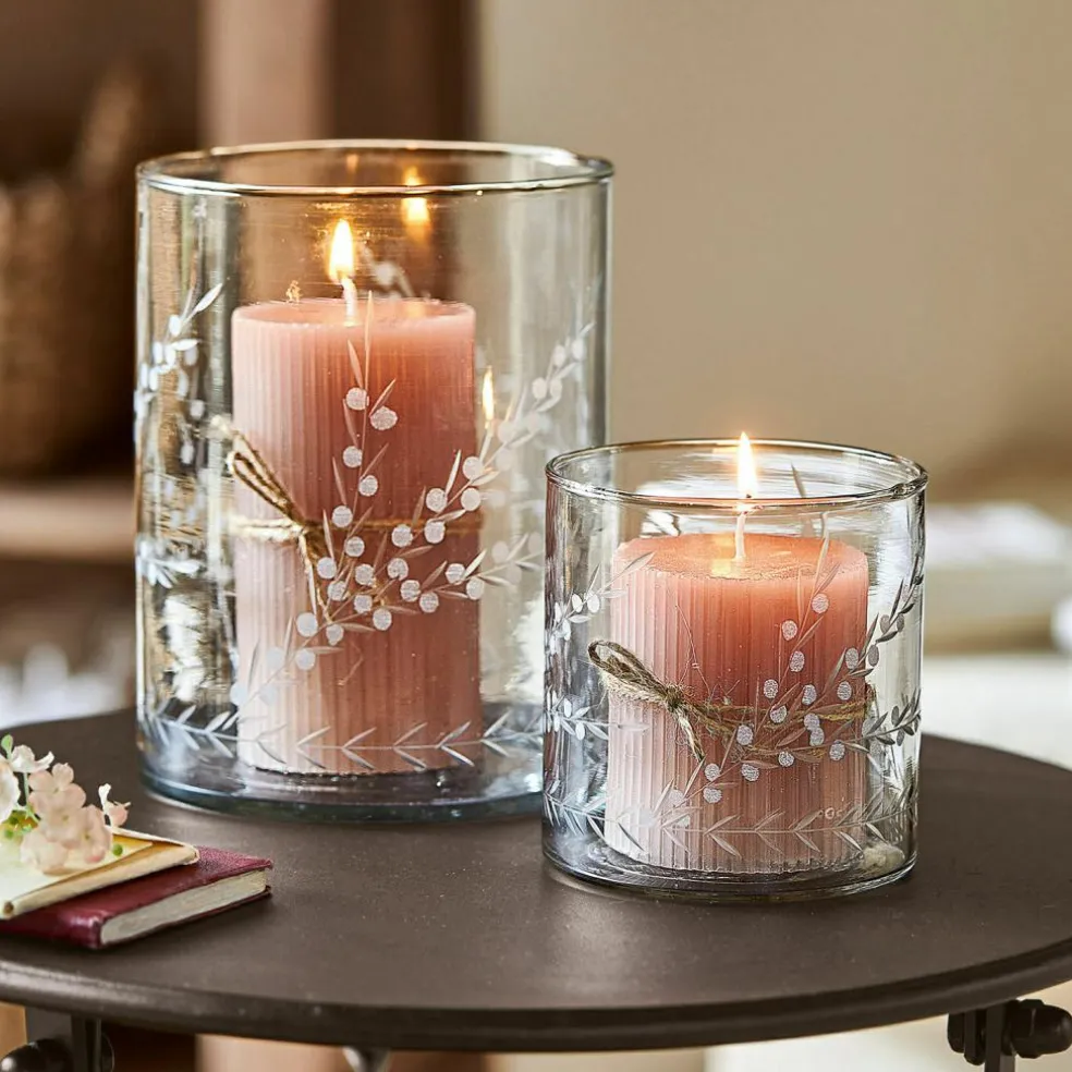 Lot de 2 photophores Temao