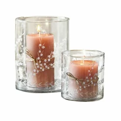 Lot de 2 photophores Temao