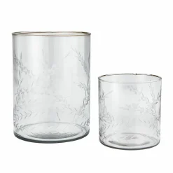 Lot de 2 photophores Temao