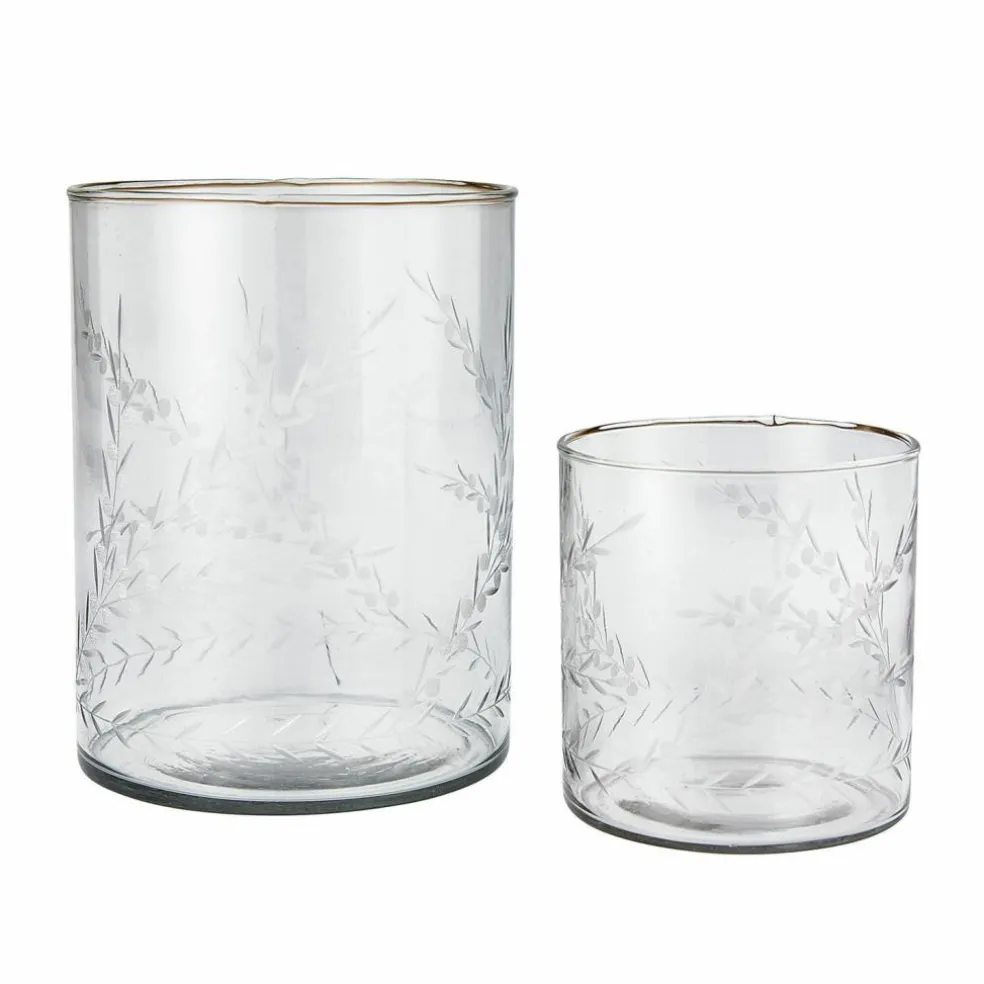 Lot de 2 photophores Temao