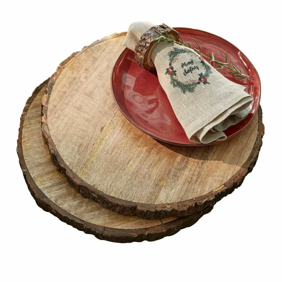 Lot de 2 planches en bois Danice