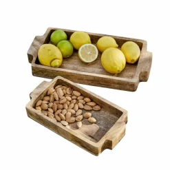 Lot de 2 plateaux Buer