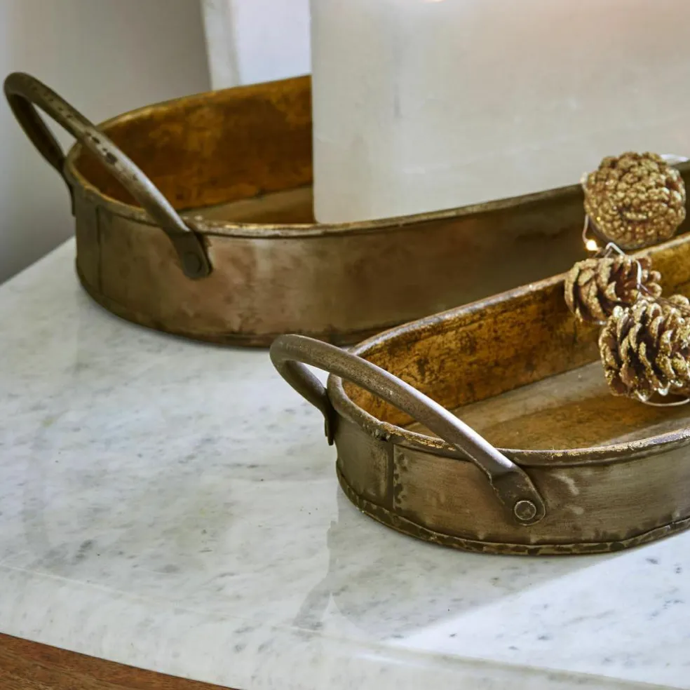 Lot de 2 plateaux Célianne