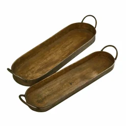 Lot de 2 plateaux Célianne