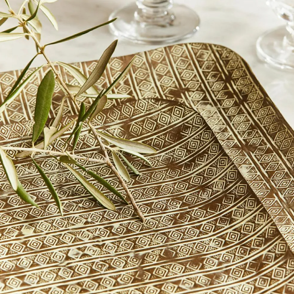 Lot de 2 plateaux Farouq