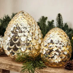 Lot de 2 pommes de pin à LED Ibaque