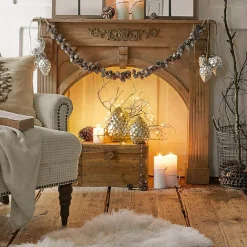 Lot de 2 pommes de pin à LED Ibaque