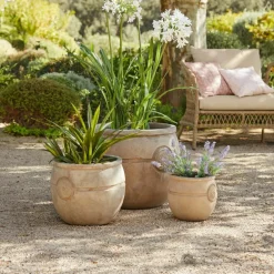 Lot de 3 pots de fleurs Clorivon