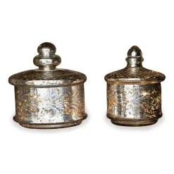 Lot de 2 pots en verre Elexa