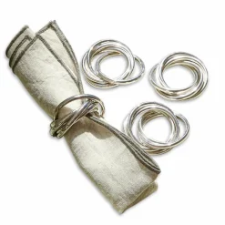 Lot de 4 ronds de serviettes Limche